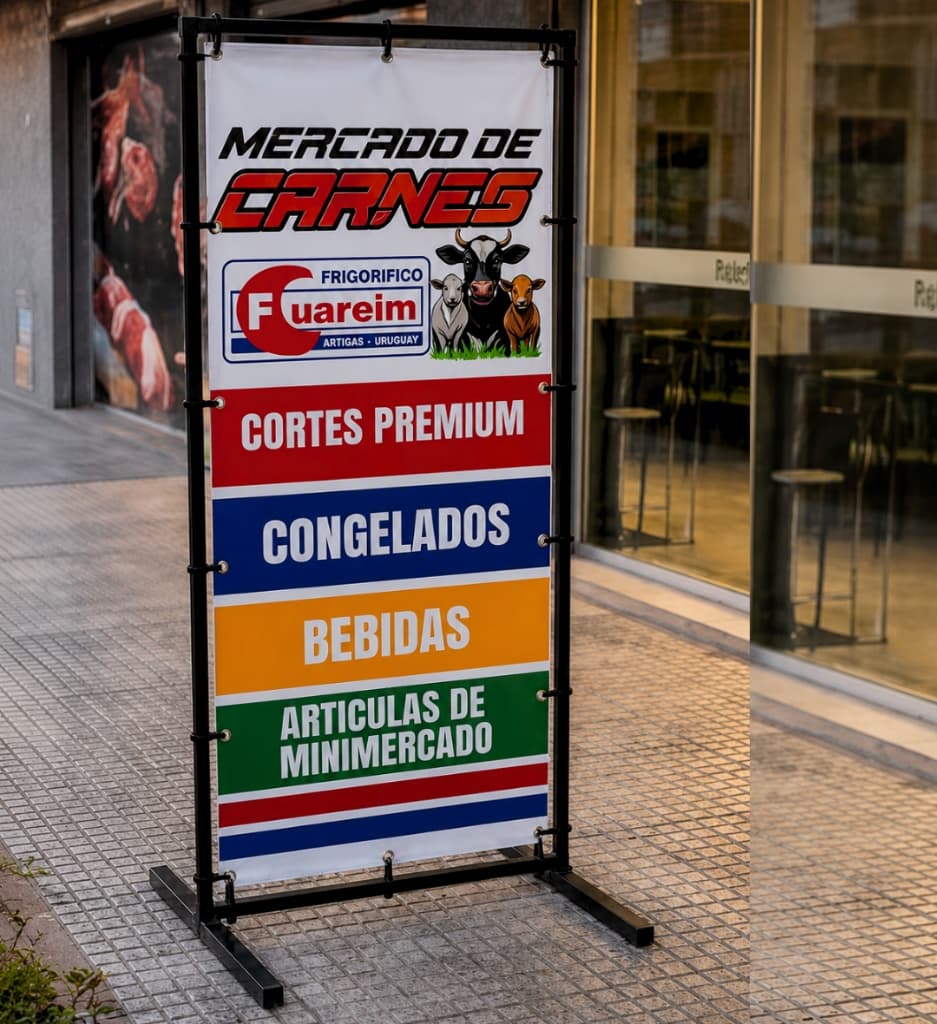 Cartel de pie / Tótem